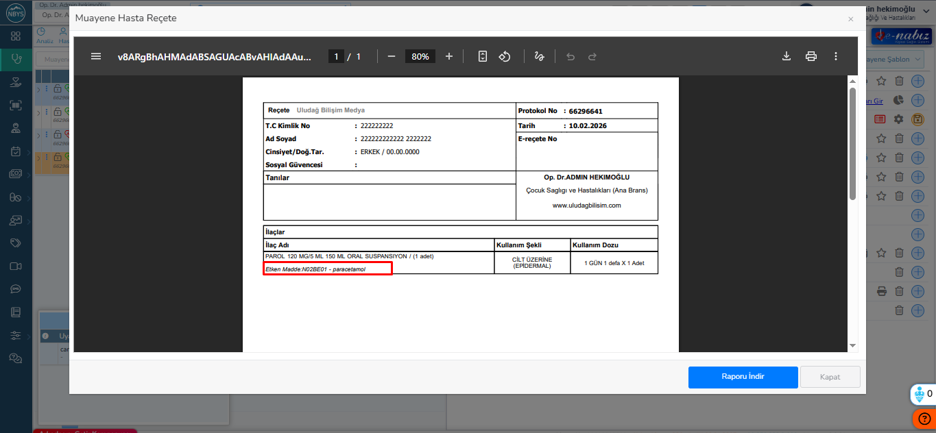 NBYS Klinik - Muayenehane Bilgi Yönetim Sistemi V3.0.32